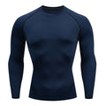 Camisa de compressão de treino masculina esportiva