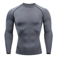 Camisa de compressão de treino masculina esportiva