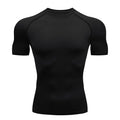 Camisa de compressão de treino masculina esportiva