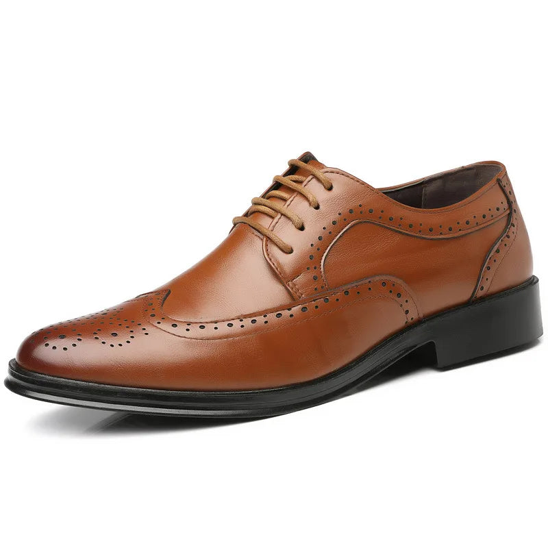 Sapatos de couro Oxford Masculinos