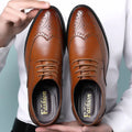 Sapatos de couro Oxford Masculinos